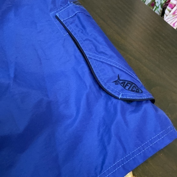 AFICO Blue Swim/Fishing Short with Button & Zipper Size 38 - Picture 6 of 10